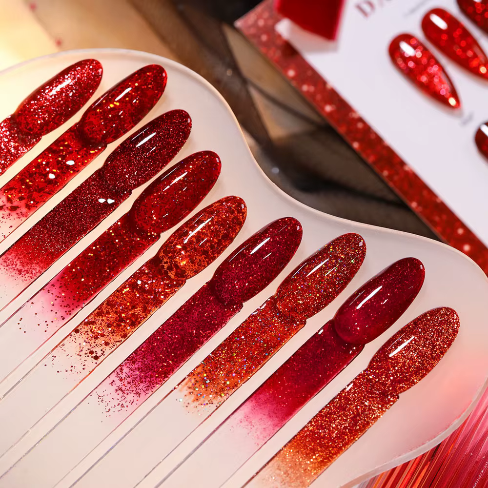 Ensemble de vernis à ongles Gel œil de chat rouge Semi Permanent magnétique UV LED Gel