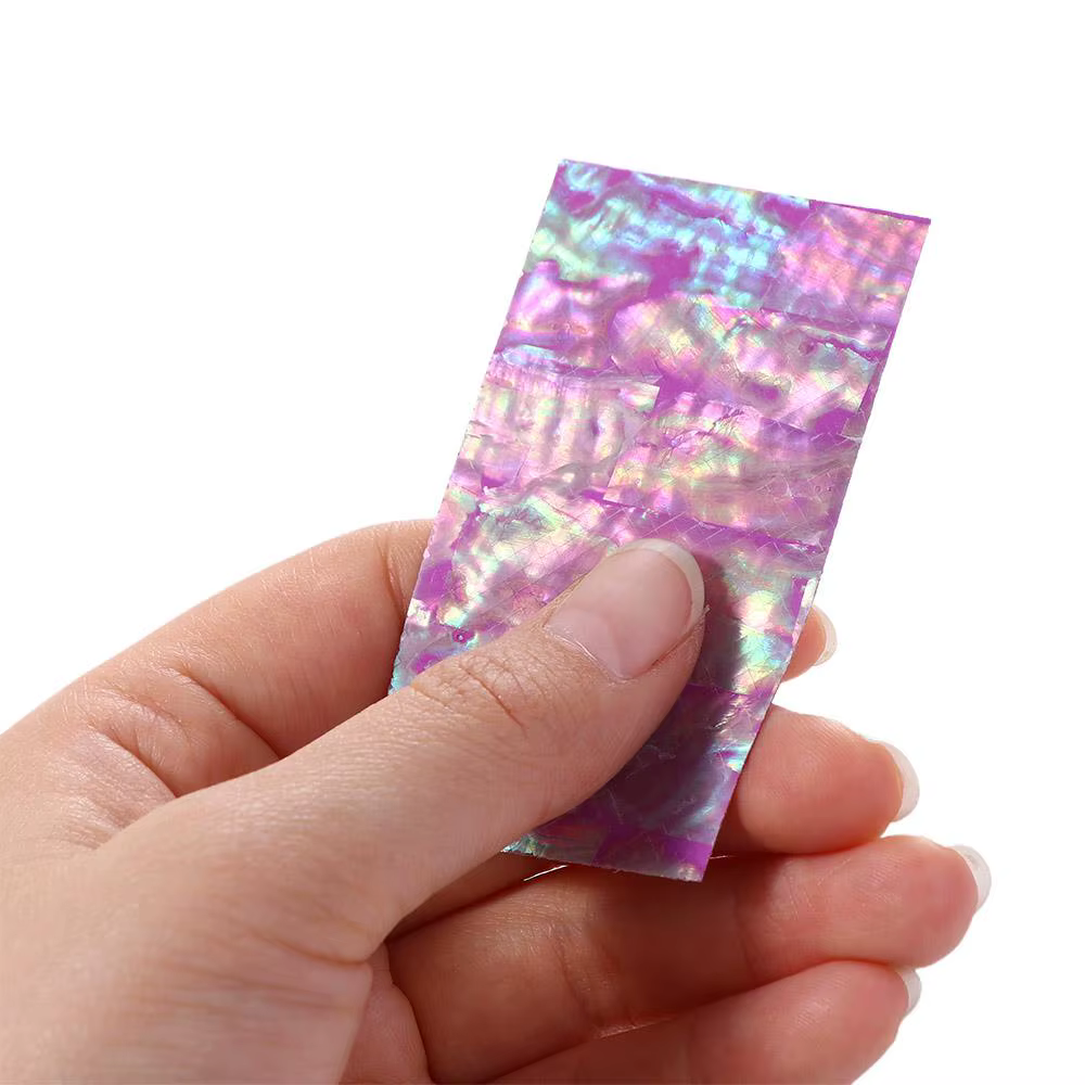 Feuilles autocollantes colorées pour les ongles