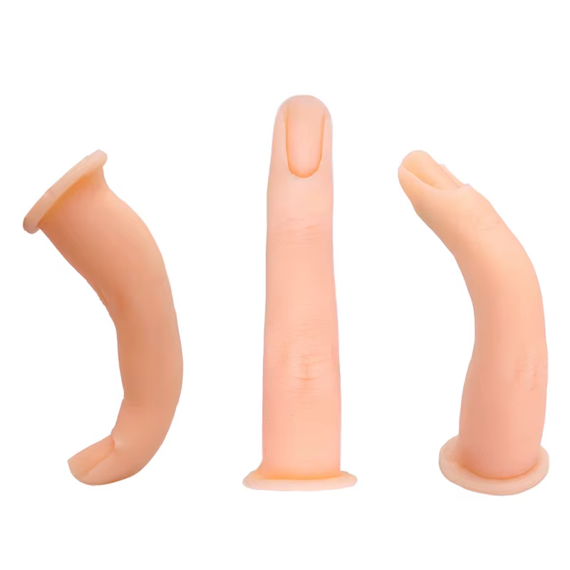 Faux ongles en Silicone souple pour entraînement des ongles
