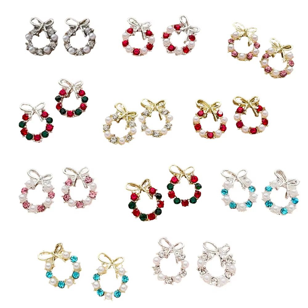 Couronne de noël de luxe pour Nail Art
