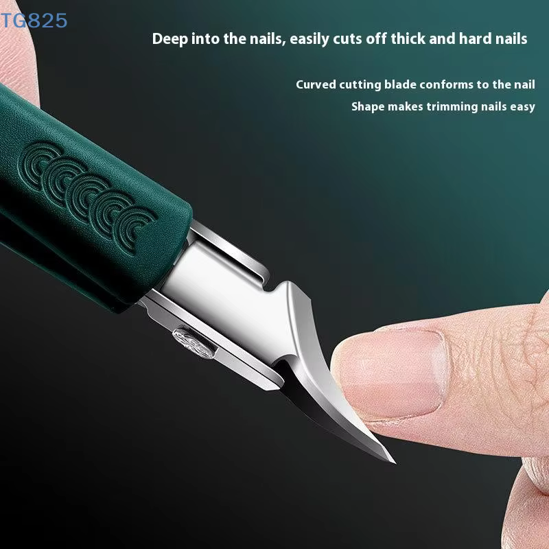 AN】【AN】Coupe-ongles super inclinés et pointus anti-éclaboussures pour ongles épais