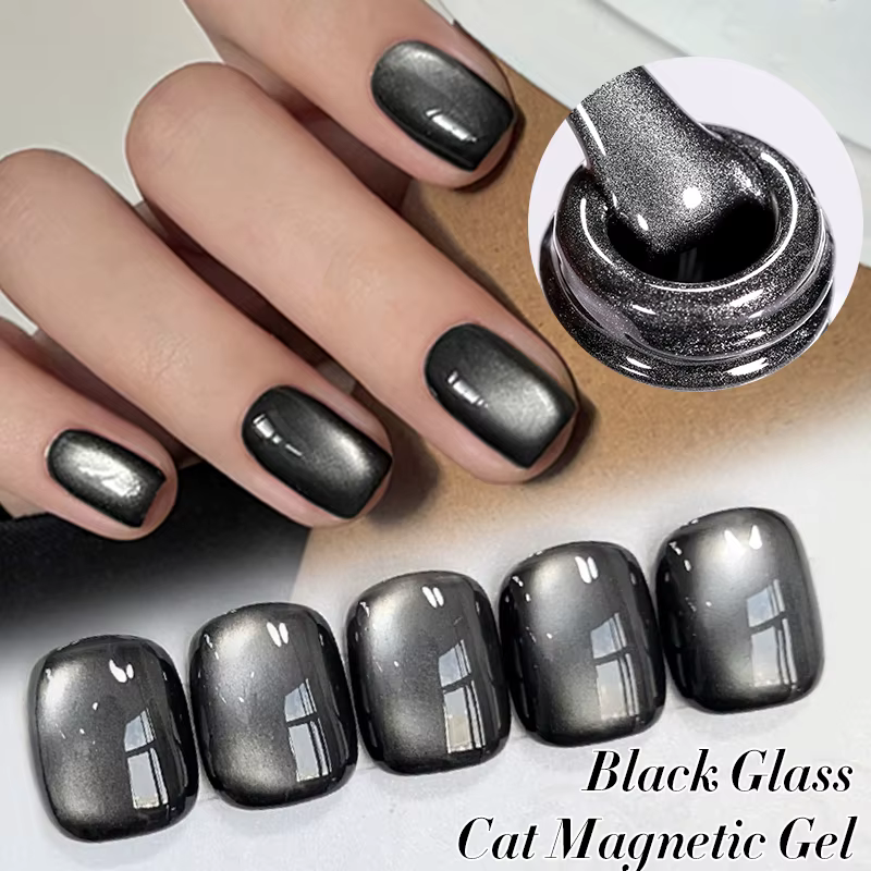 BORN PRETTY 10ml verre noir chat Gel magnétique vernis à ongles Style Punk Nail Art manucure Varnis Gel Semi Permanent