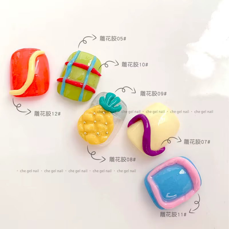 Ensemble de Gel de Sculpture 12 couleurs