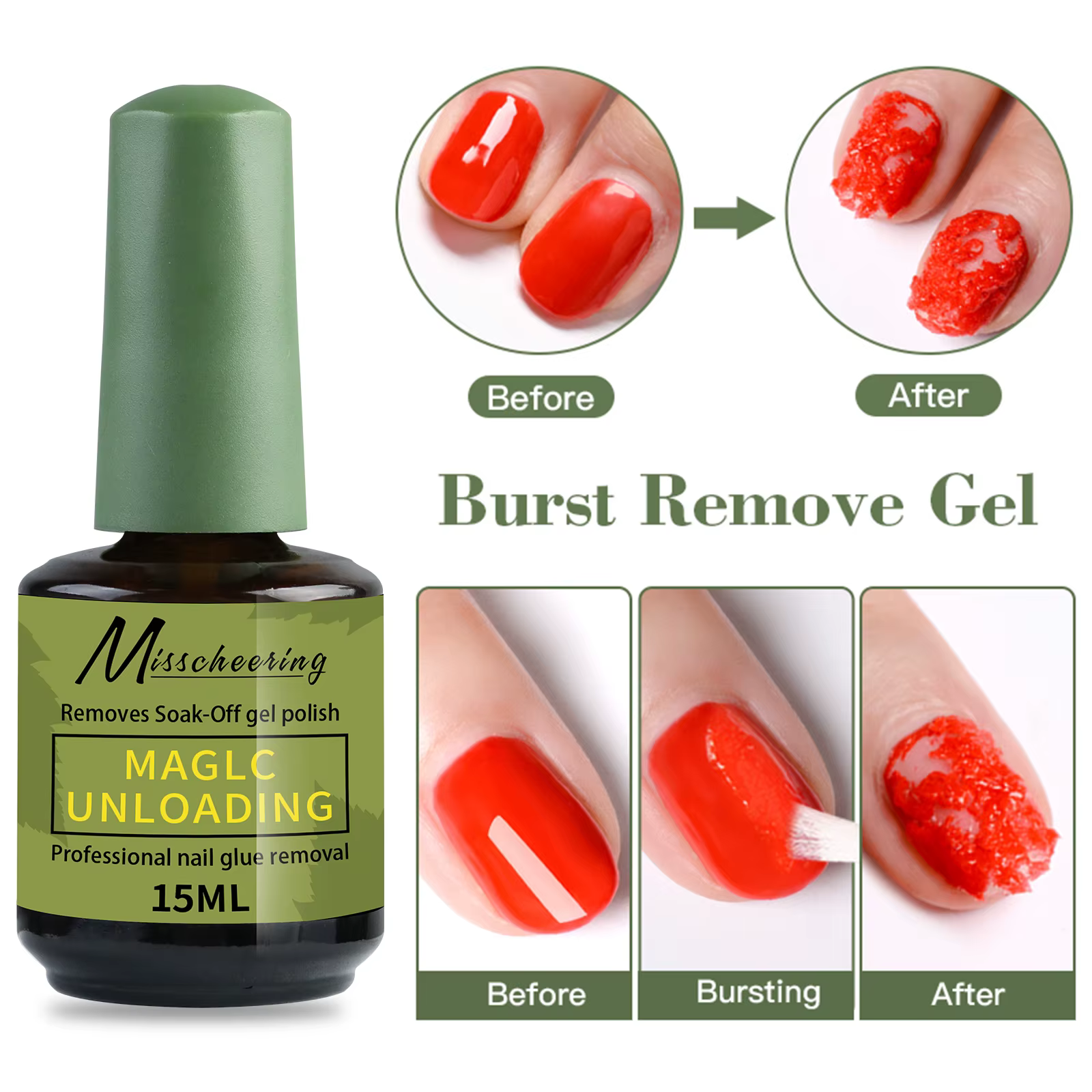 Dissolvant de vernis à ongles magique rapide