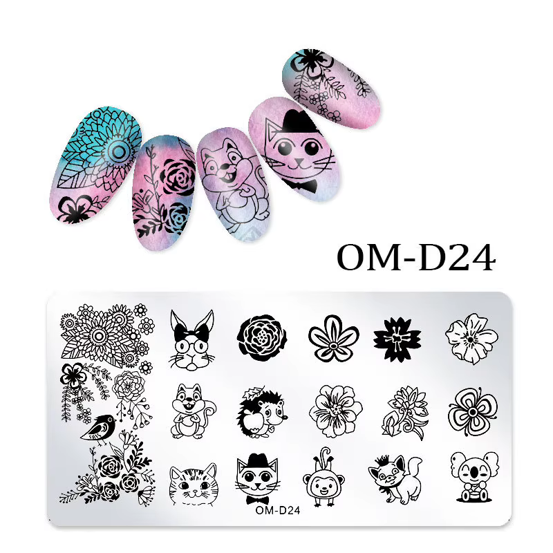 Plaque d'estampage pour Nail Art