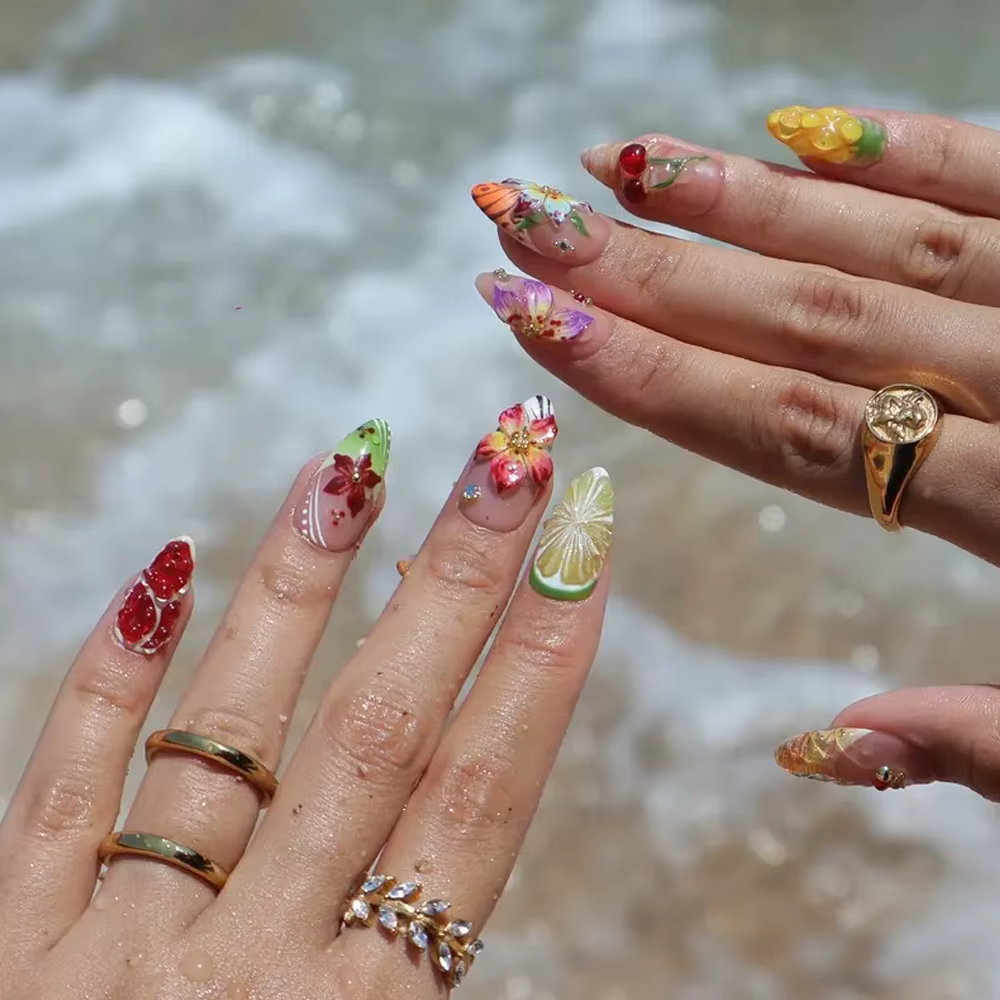 10/30 pièces Faux ongles à presser