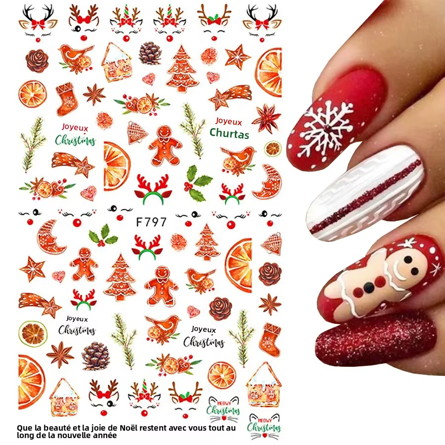 Autocollants pour ongles de Noël