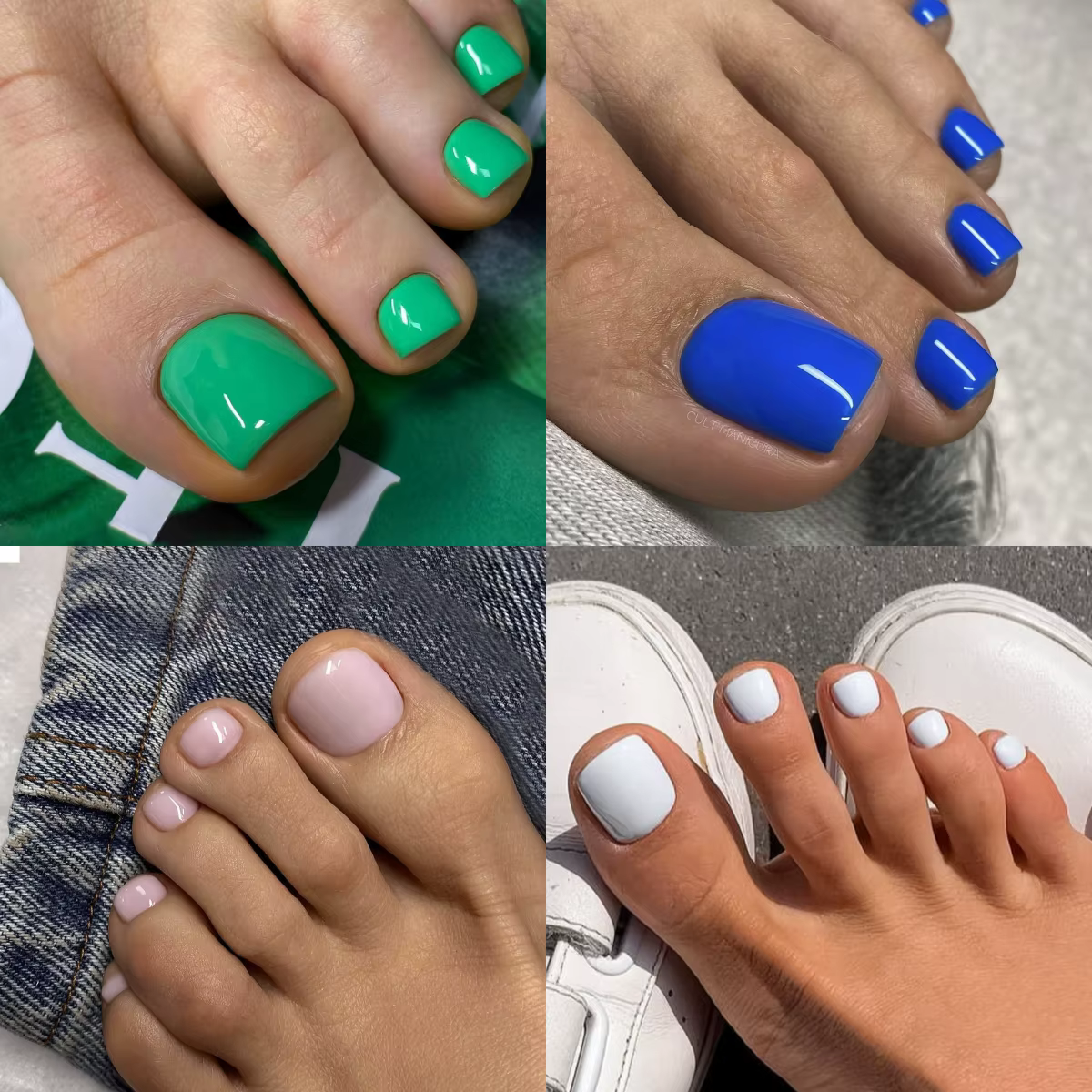 Faux ongles de couleur unie