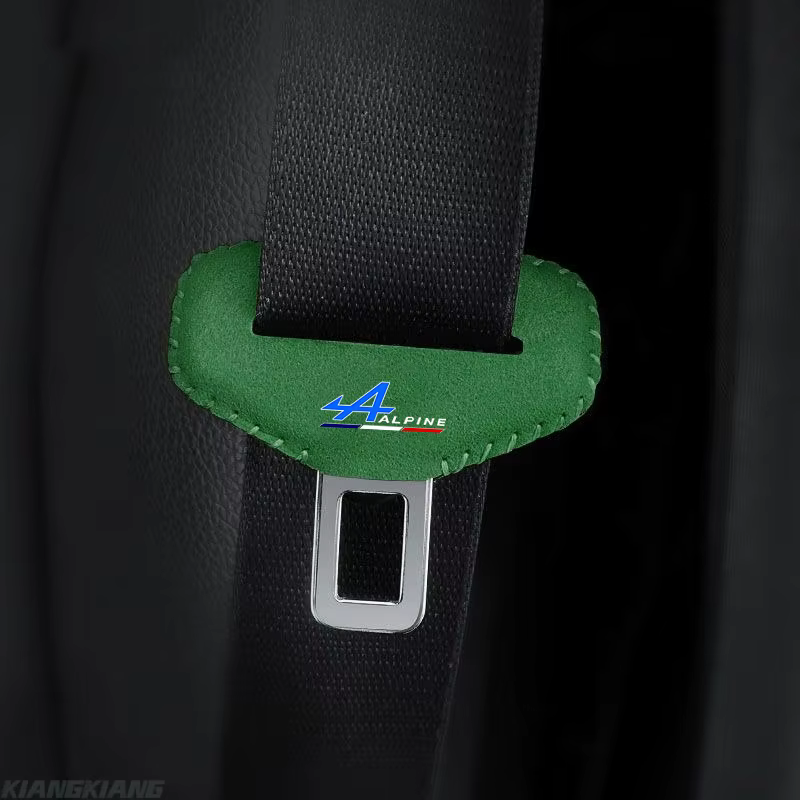 Couverture de boucle de ceinture de sécurité avec logo de voiture, accessoire intérieur pour Alpine Esprit Logo Duster Scenic Megane GT Clio Captur Kwid Kadjar