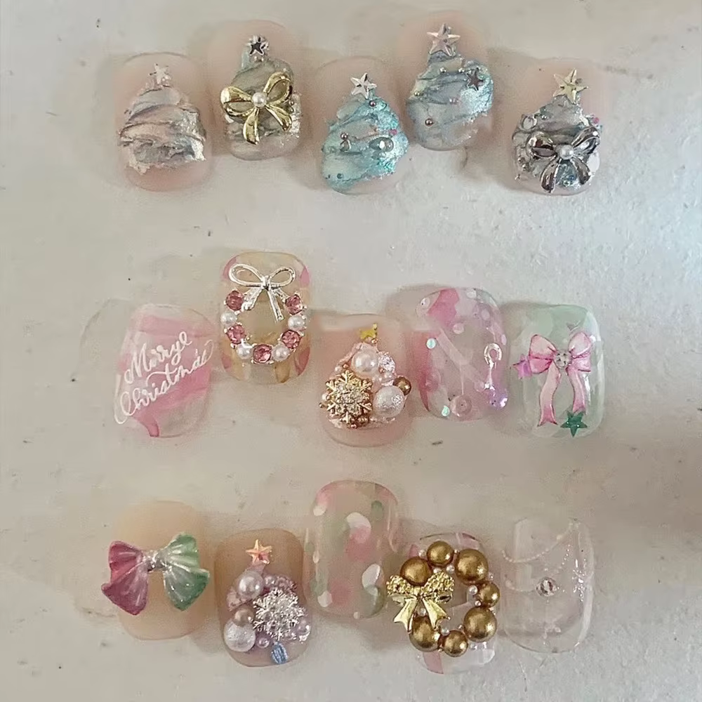 Couronne de noël de luxe pour Nail Art