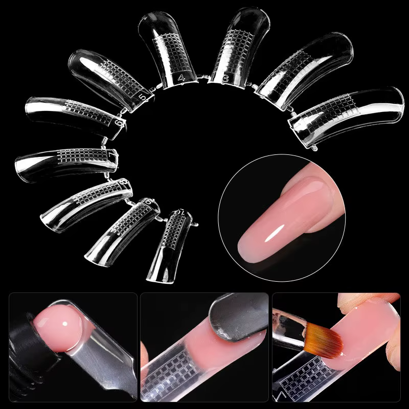 Moules d'extension d'ongles français