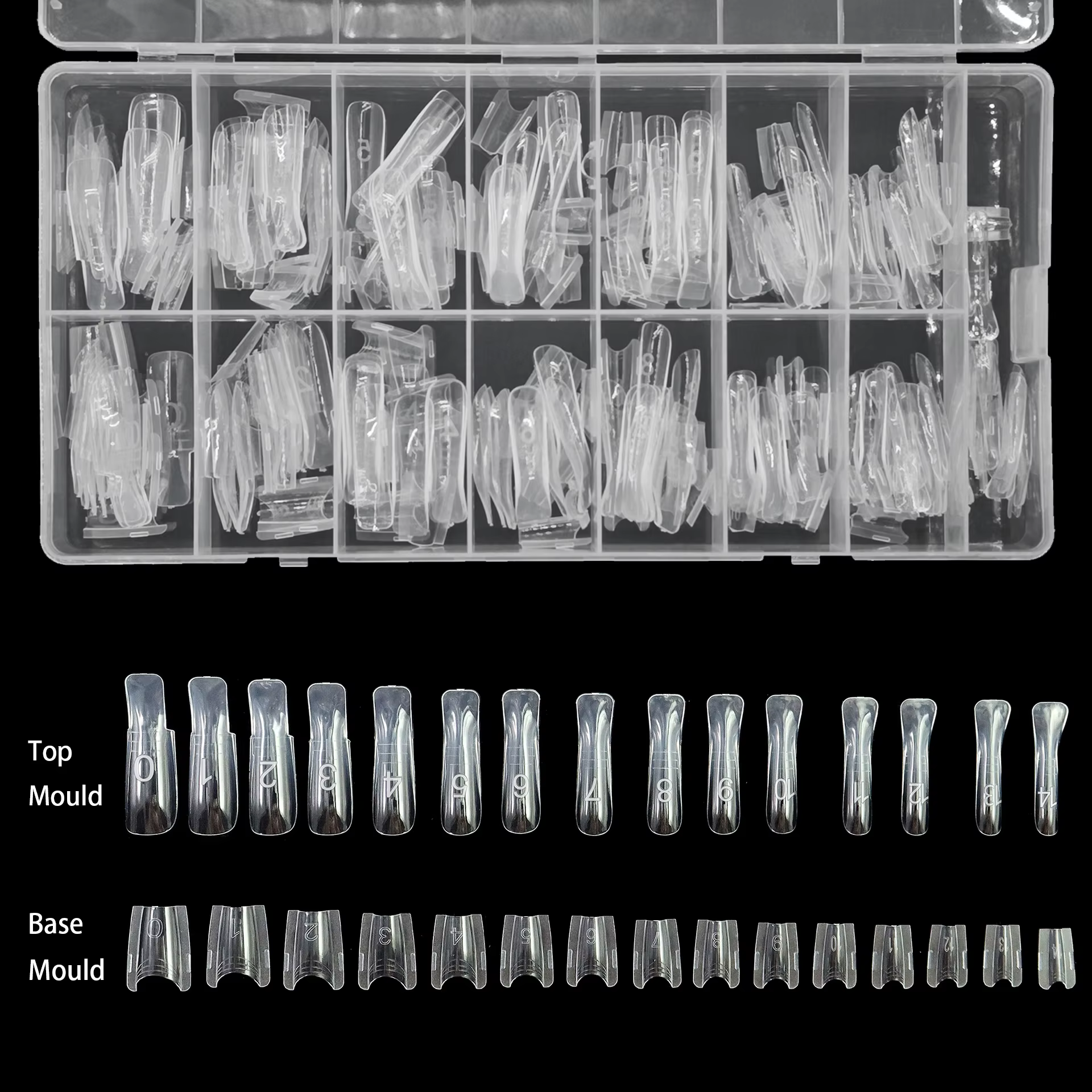Ongles Sandwich doubles formes-240 pièces
