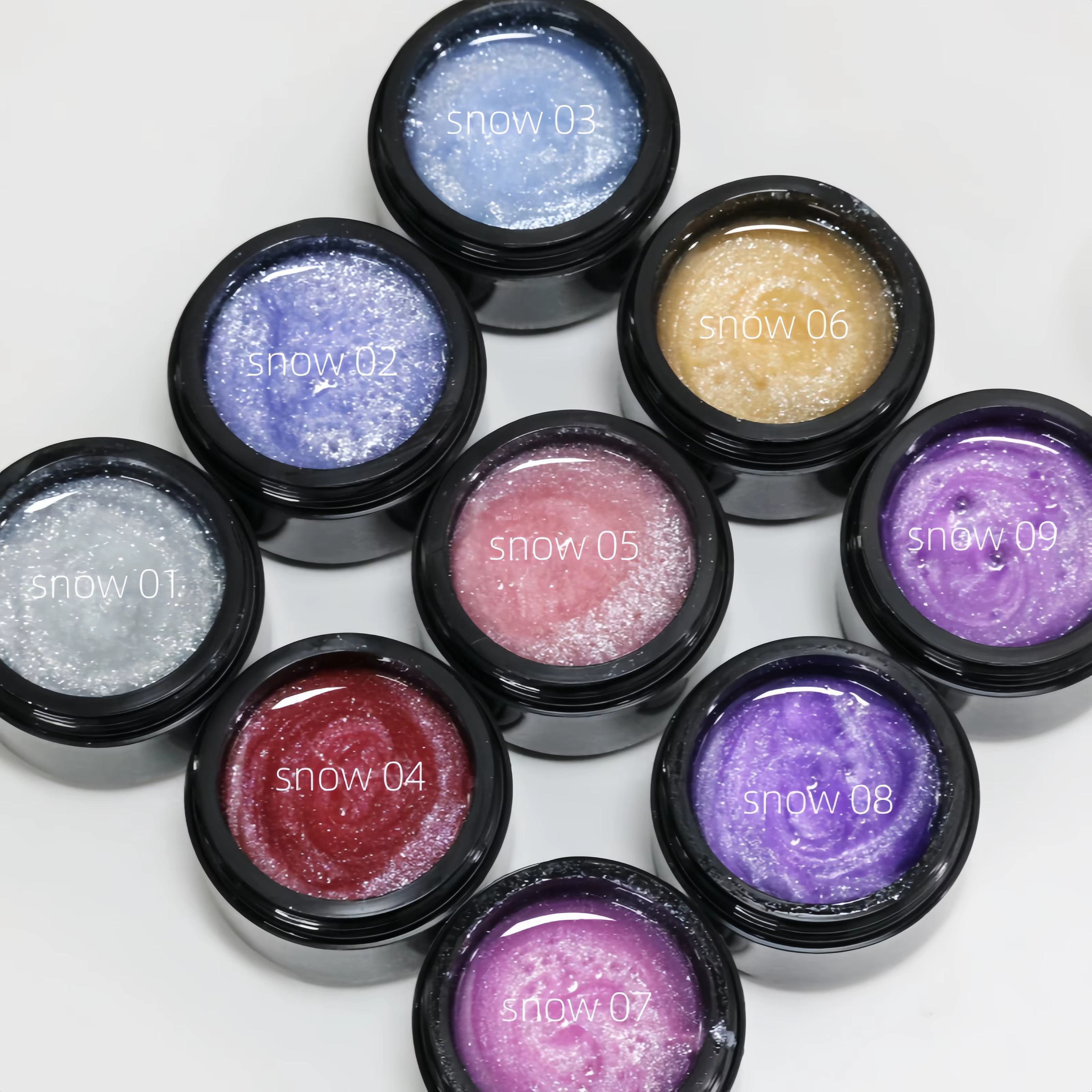 MSHARE Gel de construction à paillettes 50ml sans TPO