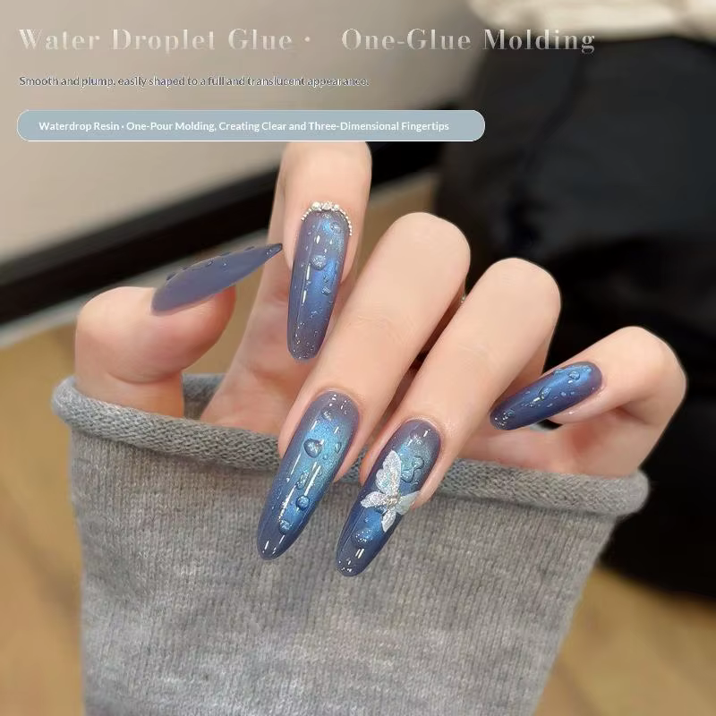 Nouveau Gel Nail Art 3D Haute Transparence Effet Goutte d'Eau