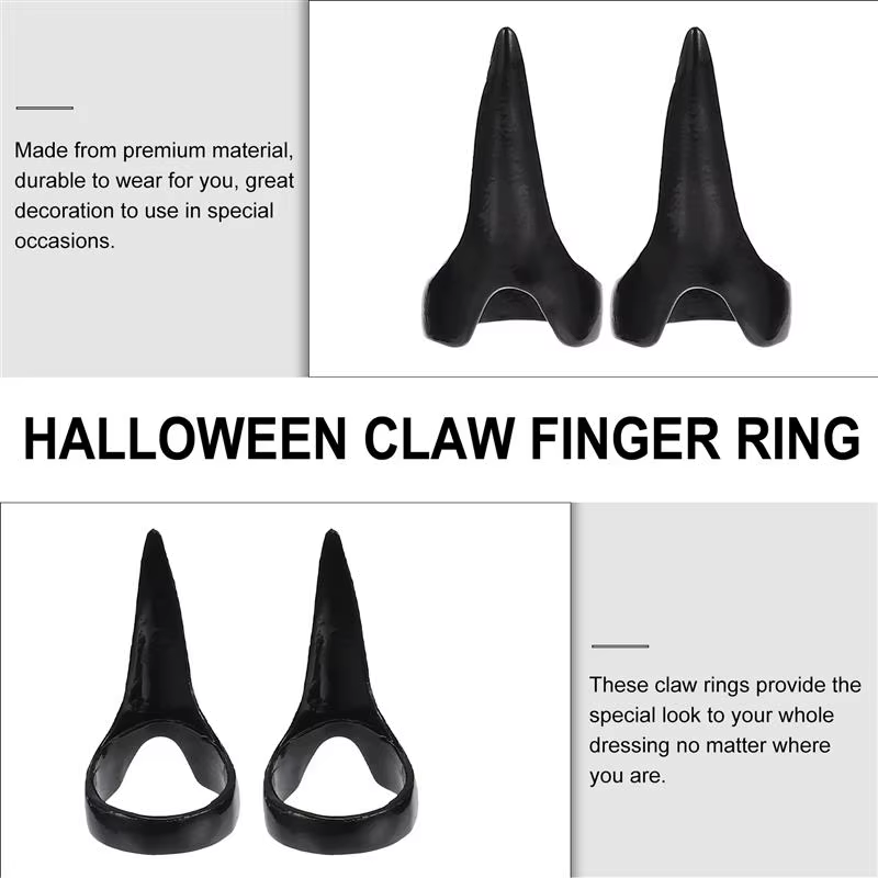 10 pièces Art décoration Halloween rétro griffe faux ongles Punk
