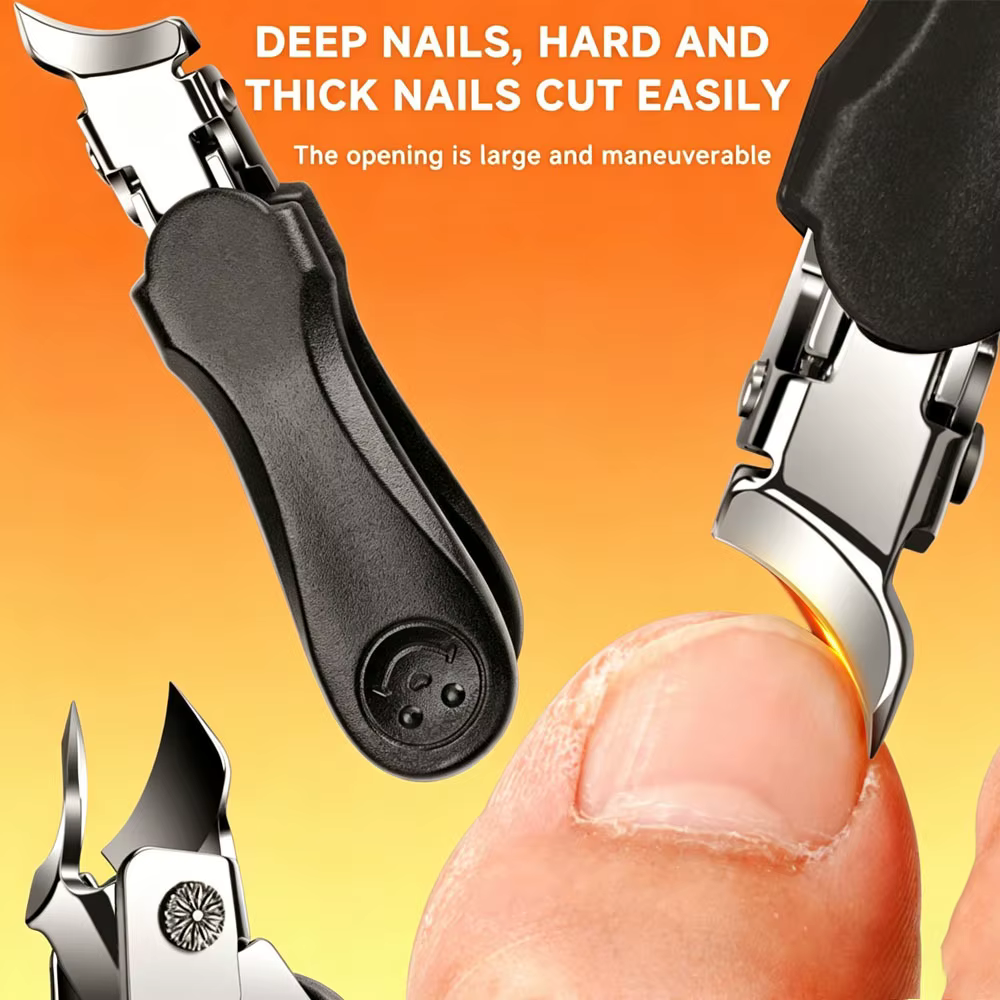 Coupe-ongles noirs pour soins des ongles