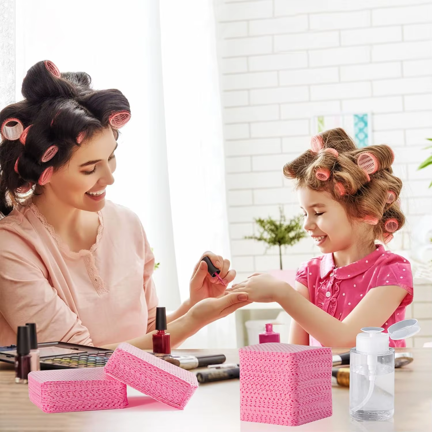 Lingettes dissolvant de vernis à ongles en Gel de coton