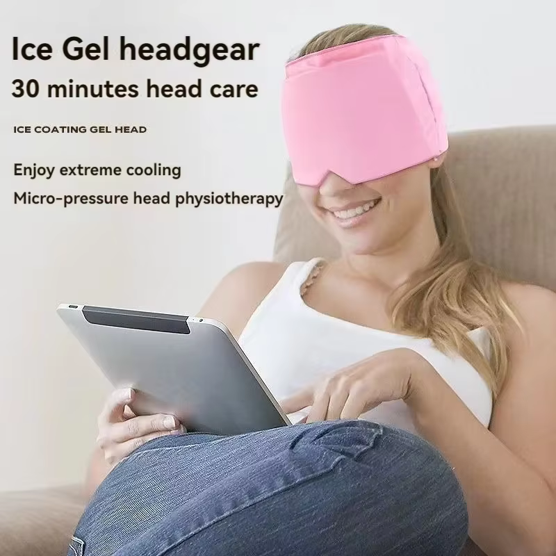 Chapeau anti-migraine, chapeau contre les maux de tête, thérapie par le gel chaud et froid, bonnet de glace pour soulager la douleur, masque pour les yeux, soulagement du stress et de la pression.
