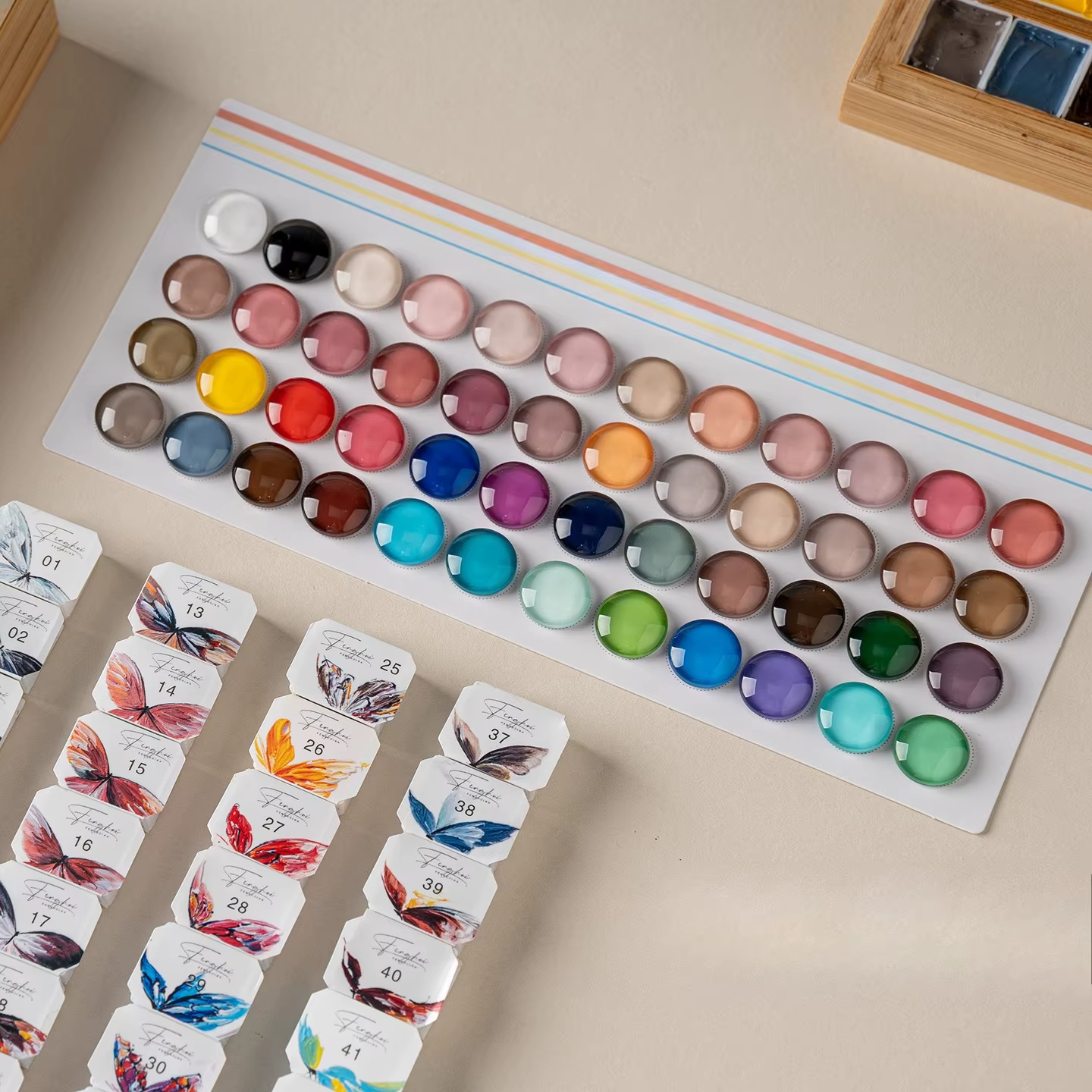 48 Couleurs/Boîte Gel de Peinture à Tapoter pour Ongles UV LED Soak Off
