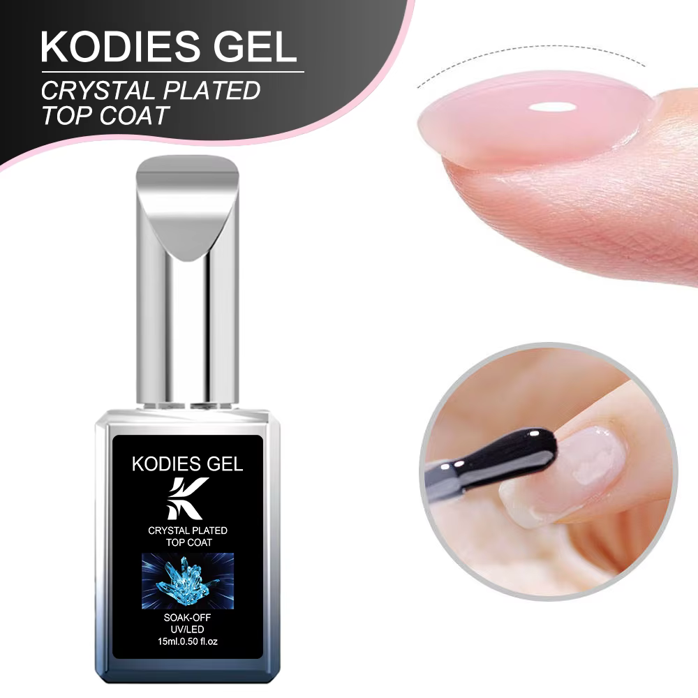 KODIES GEL cristal brillant couche de finition Gel vernis à ongles