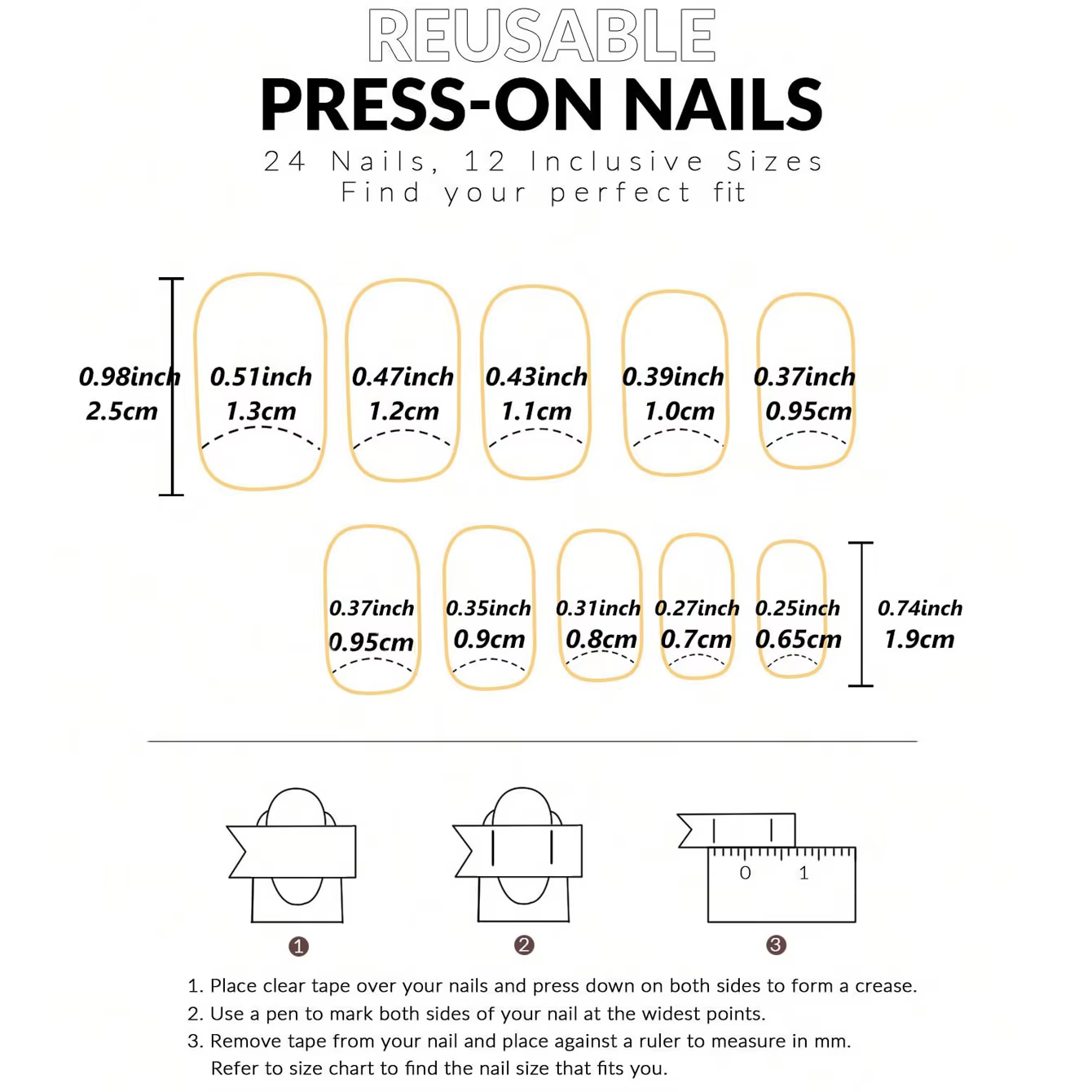Faux ongles carrés dégradés bleus à pression