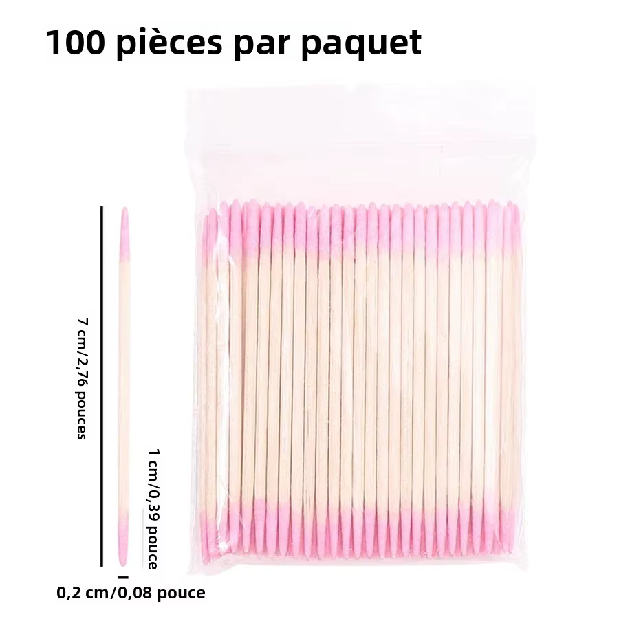 Coton-tige à Double extrémité