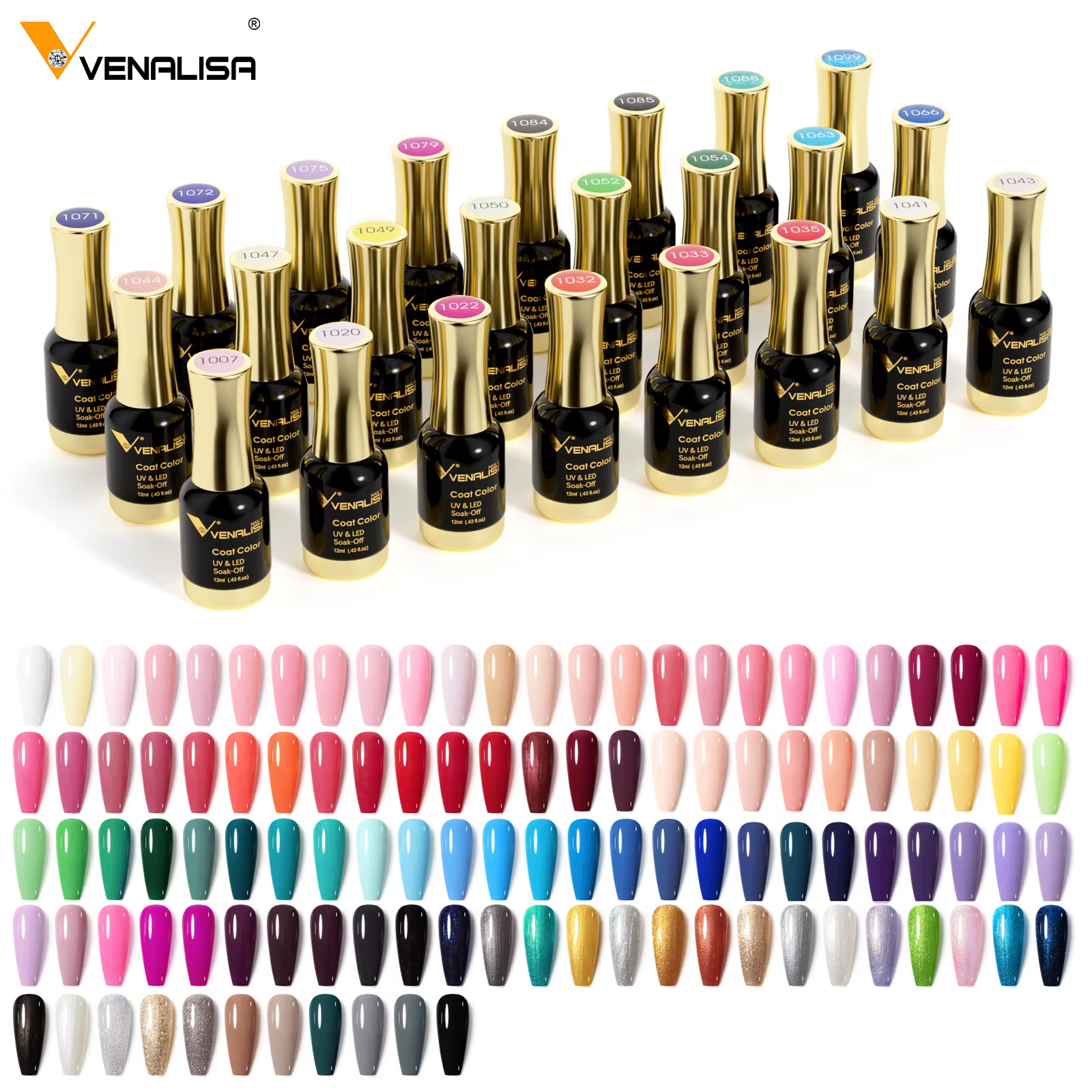 # 1004 VENALISA vernis à ongles Hema TPO gratuit gelée Semi permanente couleur rose chair tremper UV LED