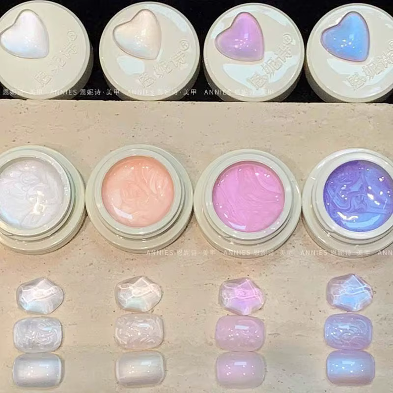Vernis à ongles Gel à fil blanc perle UV/LED Gel à tremper