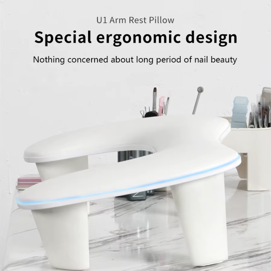 Coussin en cuir PU pour les mains et les ongles