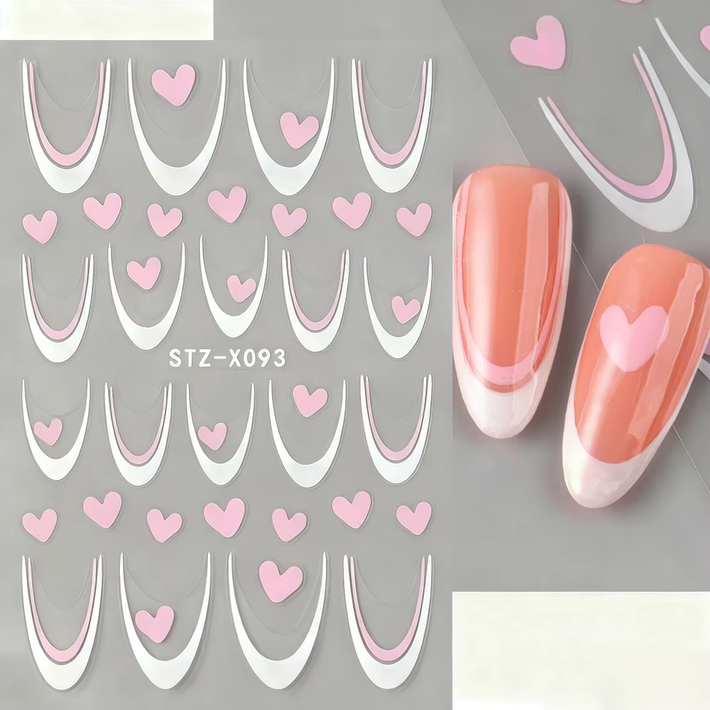 Autocollants 3D pour Nail Art de la saint-valentin