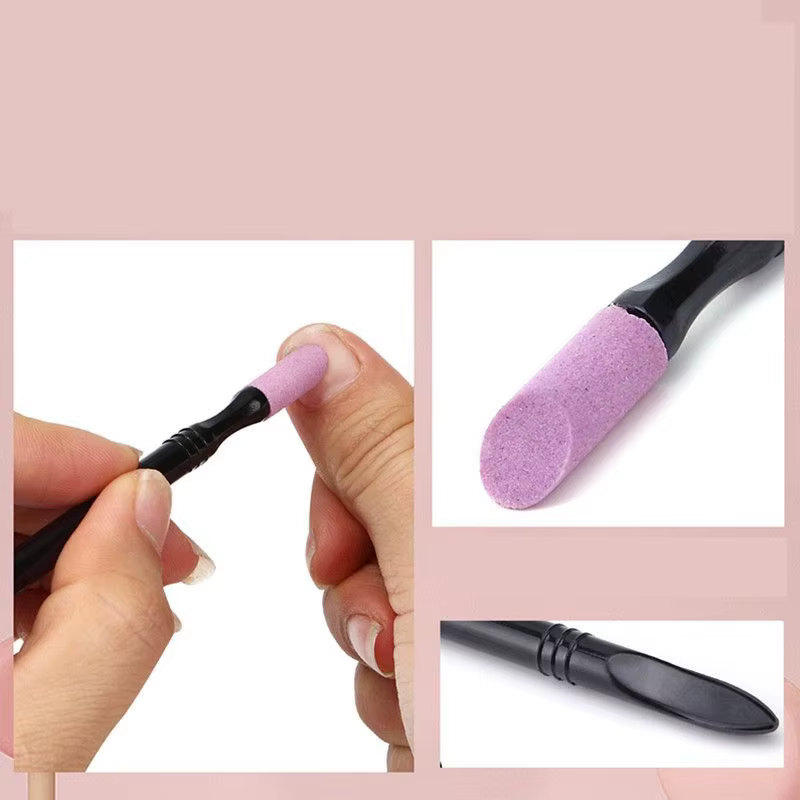 Manucure à Double tête Shi Ying stylo bâton de meulage outil exfoliant ongles