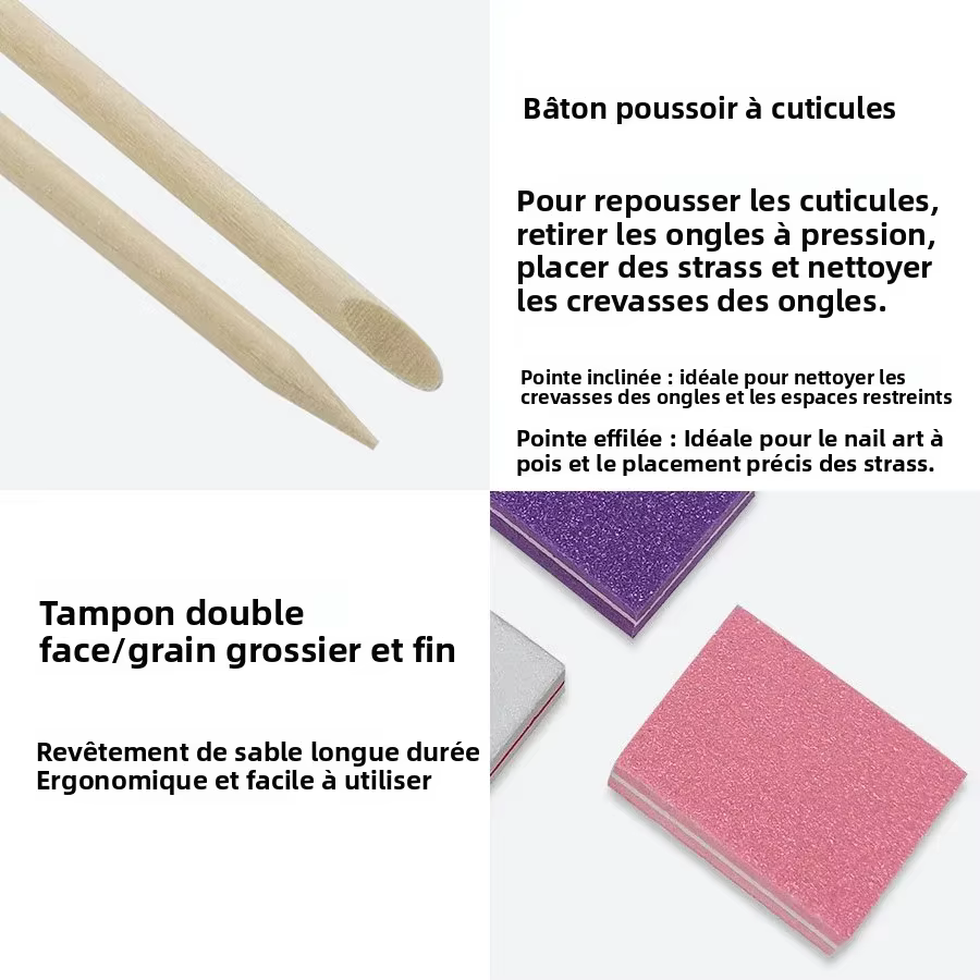 Kit de préparation des ongles à pression