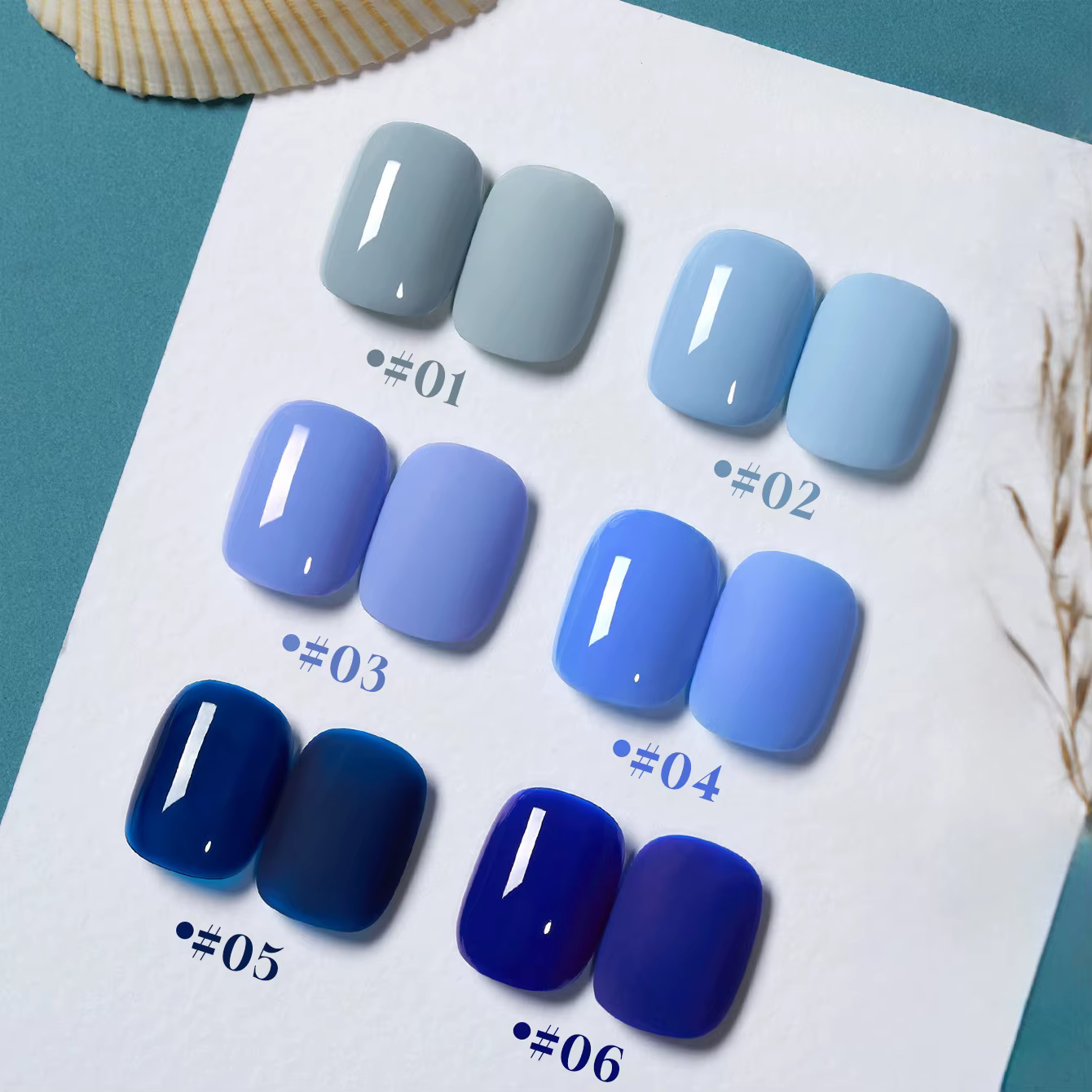 MIANEL 12ML Vernis à ongles gelée série bleue Spring Kelaiyin 2026 Nouveau