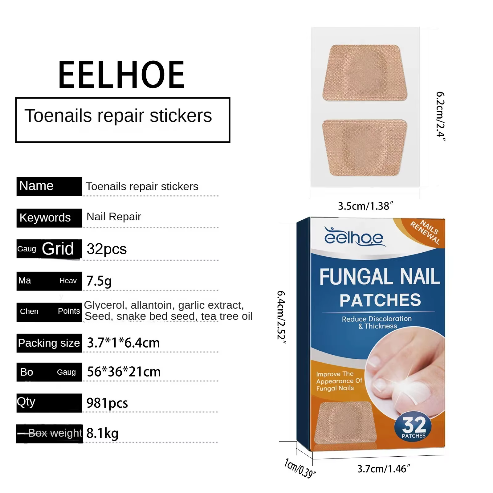 Patchs Réparateurs pour Ongles