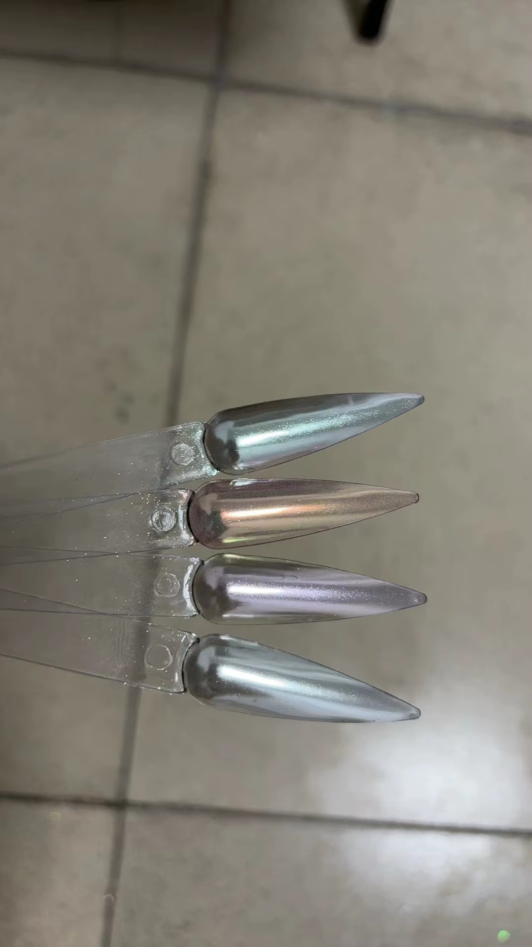 1 Boîte de Poudre à Ongles Effet Miroir Coucher de Soleil Brillant 0