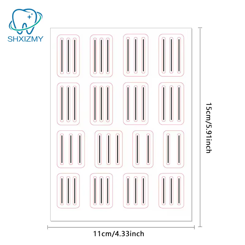 1 Feuille d'autocollants transparents pour manucure française