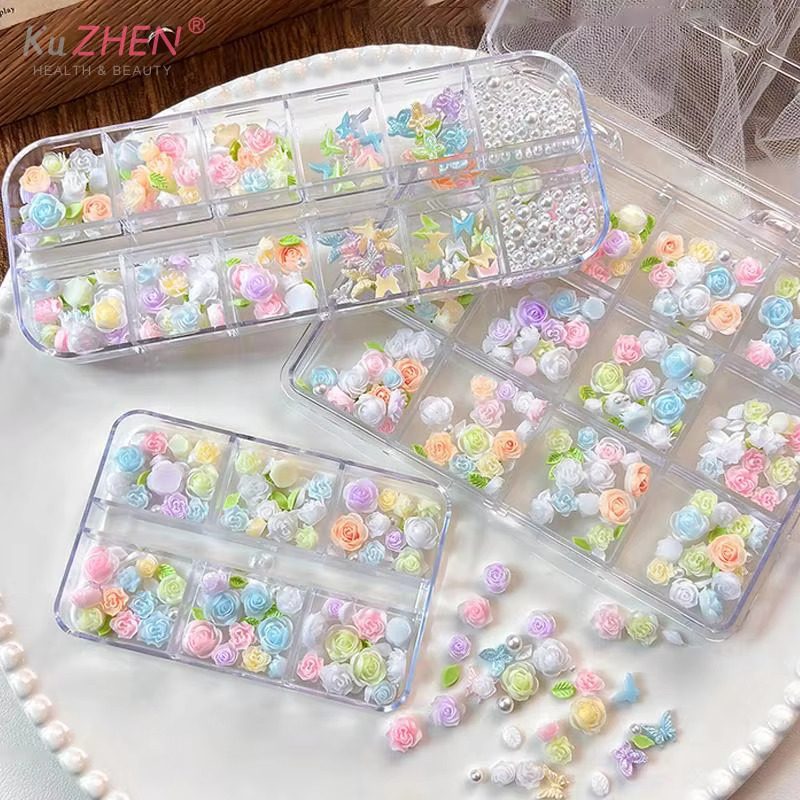 6/12 Grilles de breloques 3D pour nail art