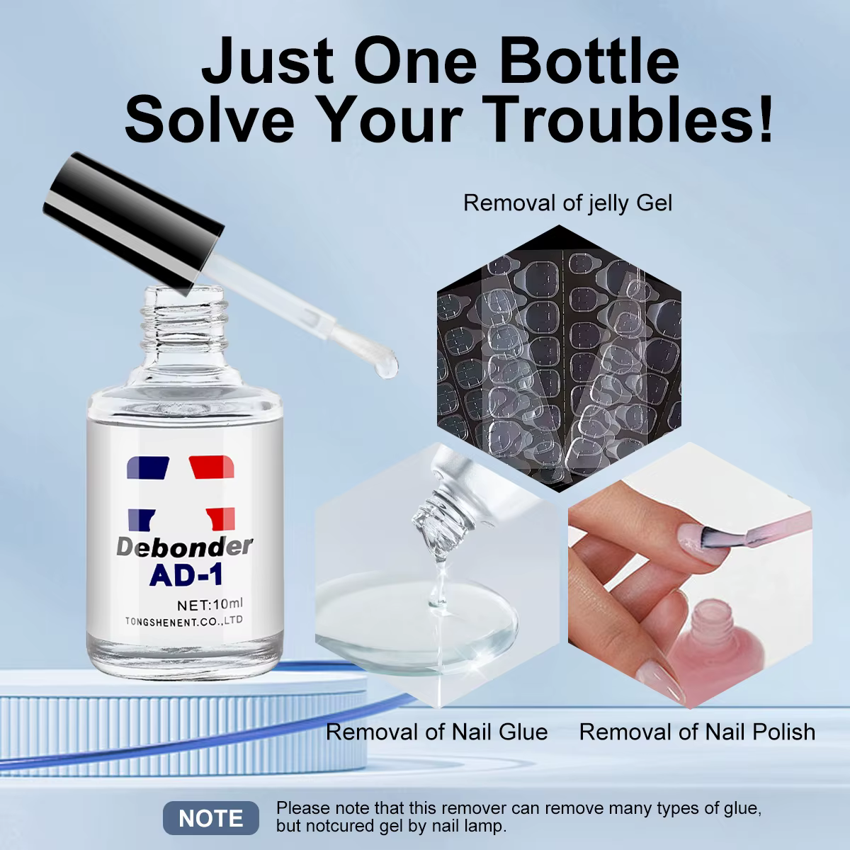 Dissolvant de gel pour ongles 10ML