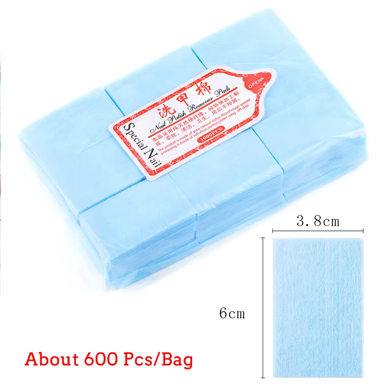 Lingettes dissolvant de vernis à ongles