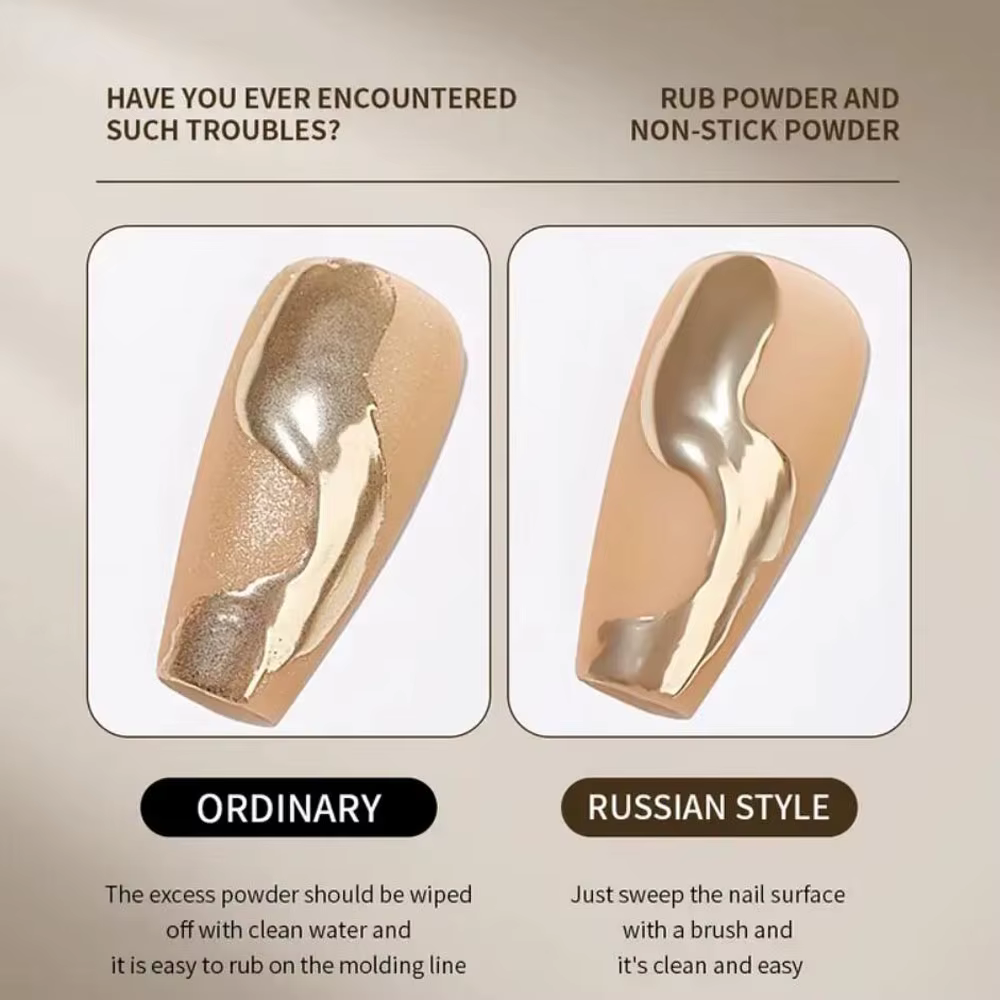 15ml russe mat couche de finition Gel à ongles poudre antiadhésive Semi-permanent mat haut vernis