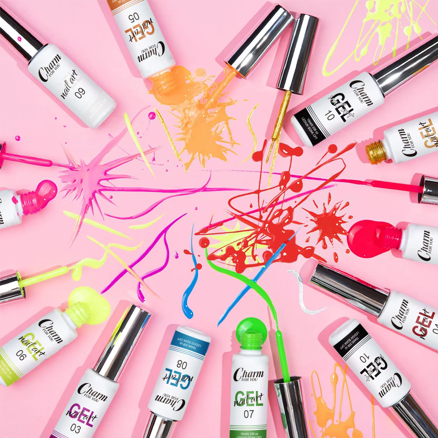 Gel de revêtement d'art d'ongle