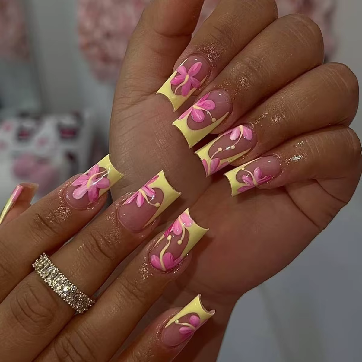 24 pièces de faux ongles simples
