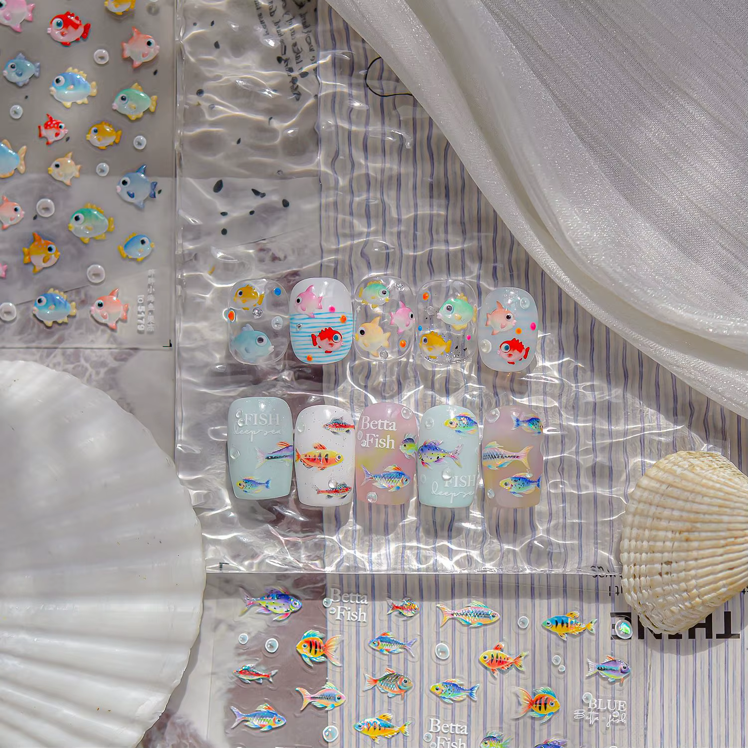 Autocollant pour ongles en gelée