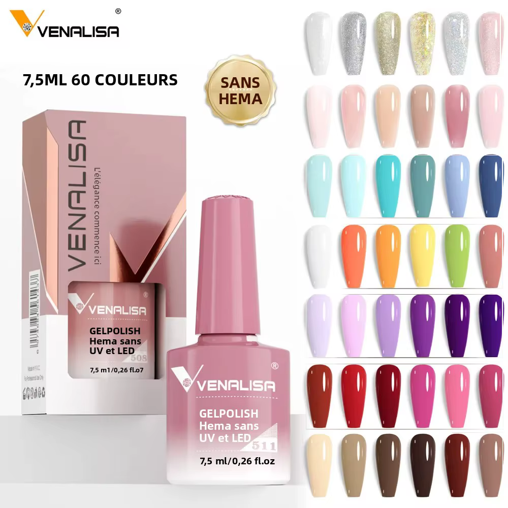 Venalisa 7.5ml HEMA FREE Jelly vernis à ongles rose nu