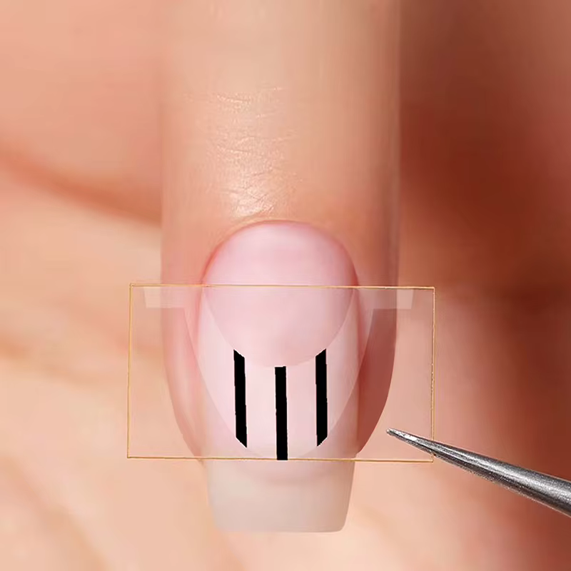 Formes d'ongles Guides de pointe de frange autocollant conseils d'art d'ongle