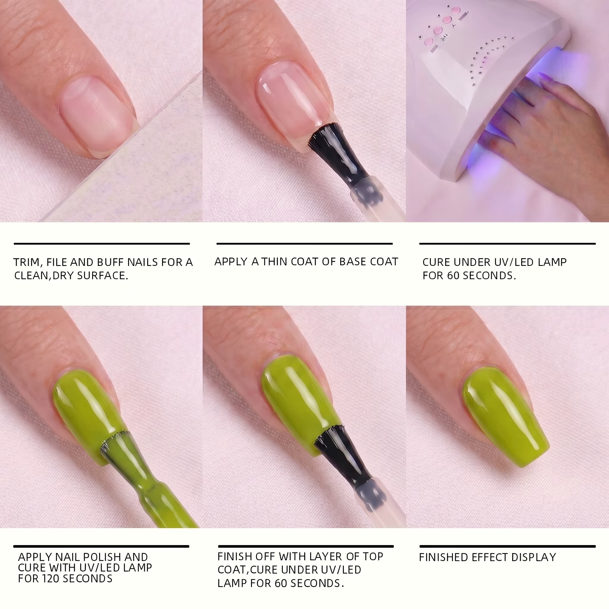 Ensemble de vernis à ongles en gel printemps/été, 9 couleurs, tendance et à la mode, vernis à ongles en gel LED à dissolvage par l'eau