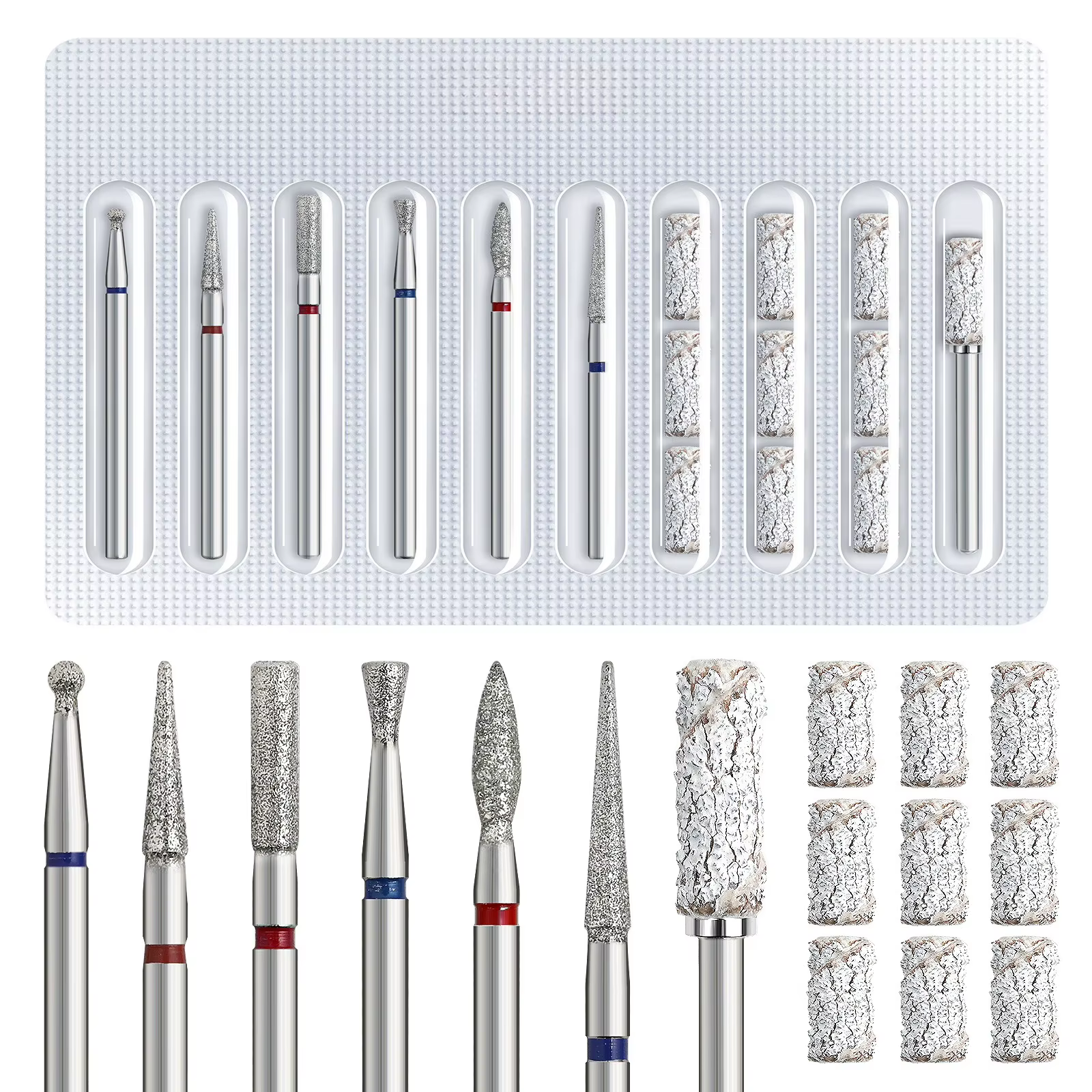 1 ensemble de forets de manucure russes