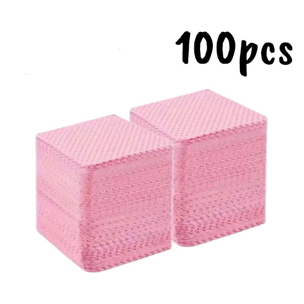 20/600 pièces lingettes à ongles non pelucheuses Gel tissus de nettoyage tampons dissolvant de vernis