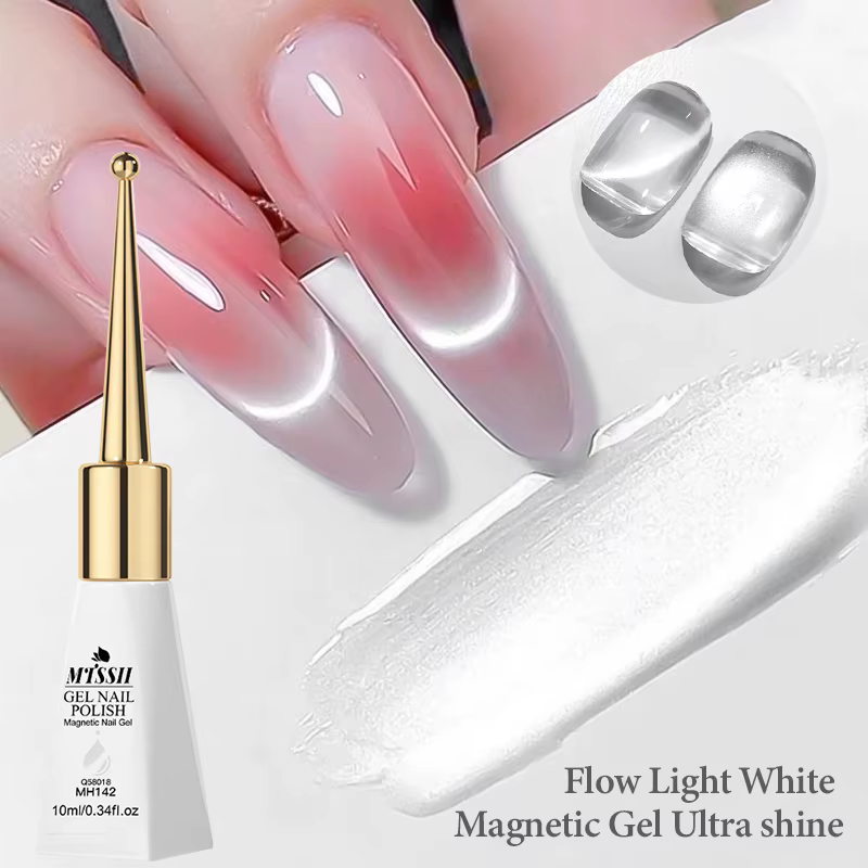 Vernis à ongles Gel magnétique chat blanc