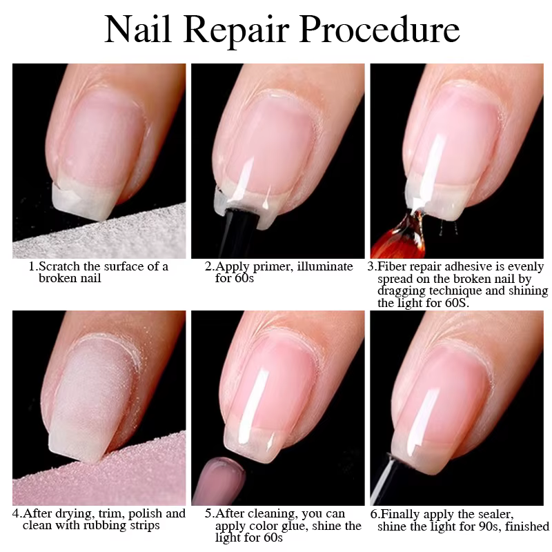 Vernis à ongles en gel de base en caoutchouc de fibre de verre PUENTE 15ML pour renforcement